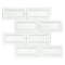 Msi White Glossy Inverted Beveled SAMPLE Glossy Ceramic Wall Tile ZOR-PT-0484-SAM - alternate 2